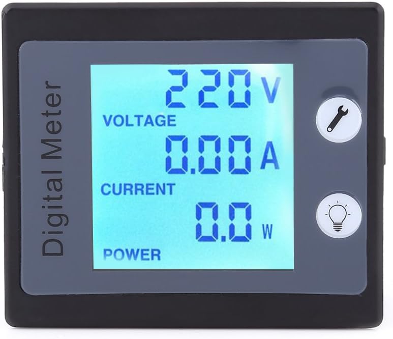 AC Power Meter Digital Monitoring Multimeter Ammeter 100A 80-260V Voltmeter Energy Voltage Current Electrical Tester with CT