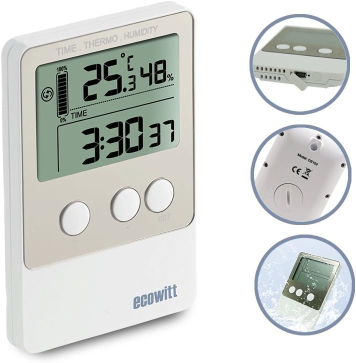 DS102 USB Temperature Humidity Data Logger Recorder 20736 Points with PC Software