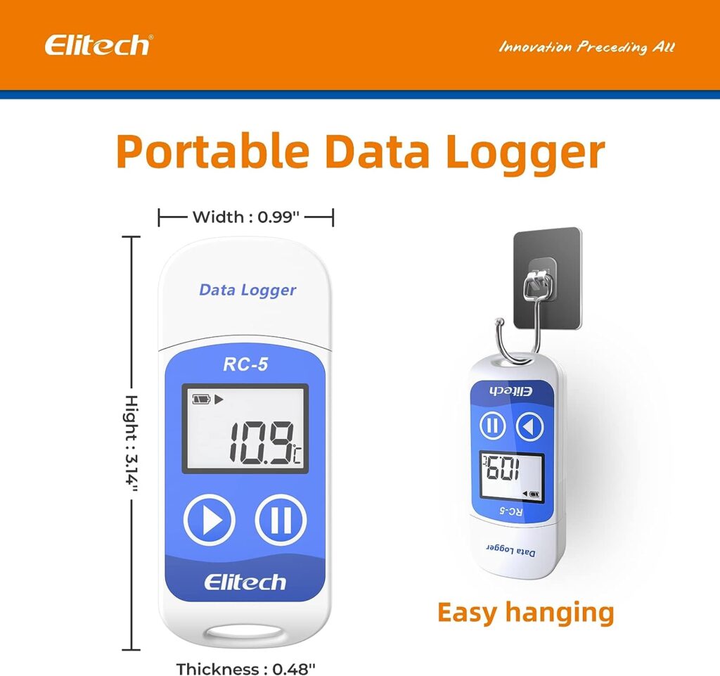 Elitech RC-5 USB Temperature Data Logger Recorder 32000 Points High Accuracy