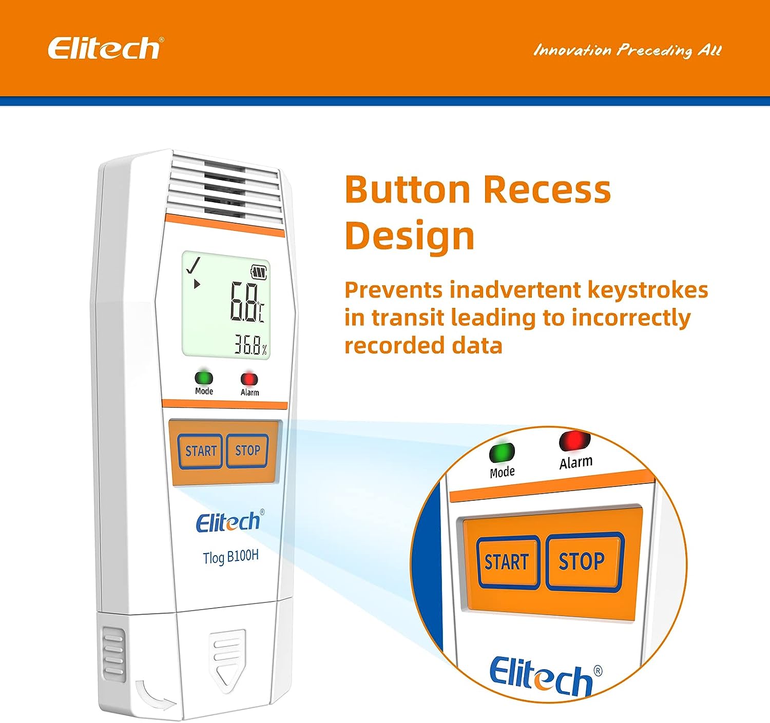 Elitech Tlog B100H Digital Data Logger Bluetooth Temperature Humidity Recorder Review