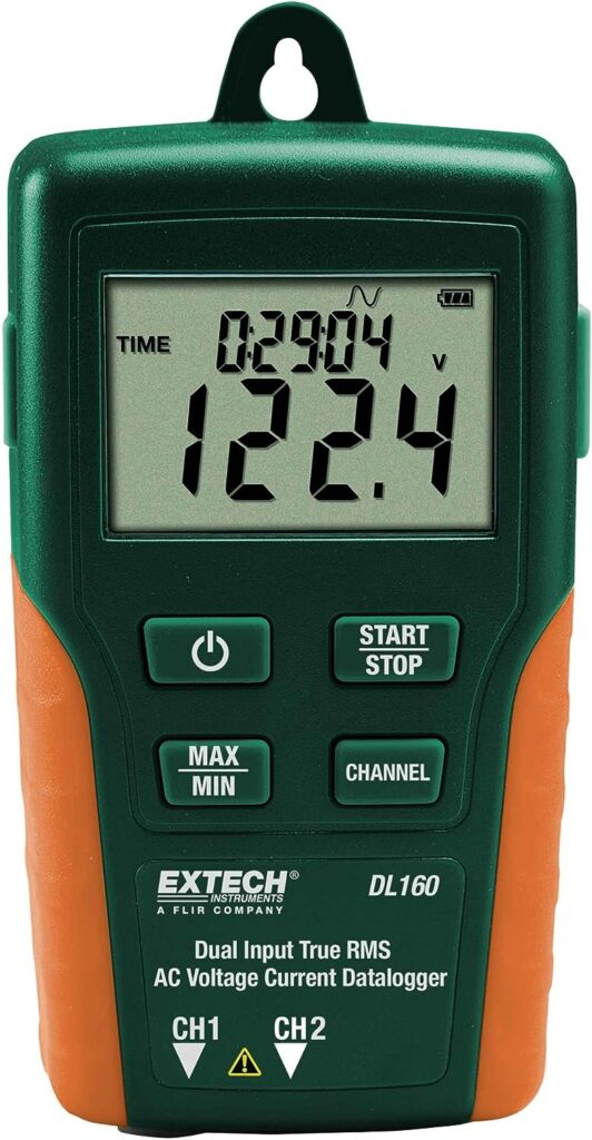 Extech DL160 Dual Input True RMS AC Voltage/Current Datalogger