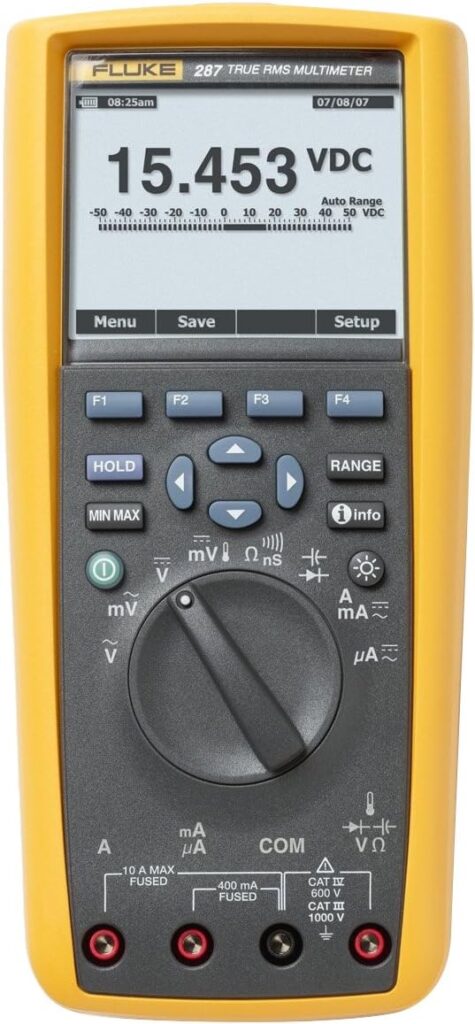 Fluke - 287CAL 287 True-RMS Electronics Logging Multimeter with TrendCapture with a NIST-Traceable Calibration Certificate with Data