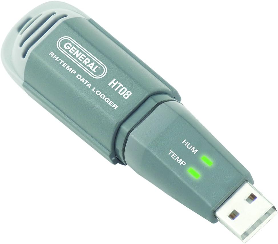 General Tools HT08 Mini USB Temperature Humidity Data Logger