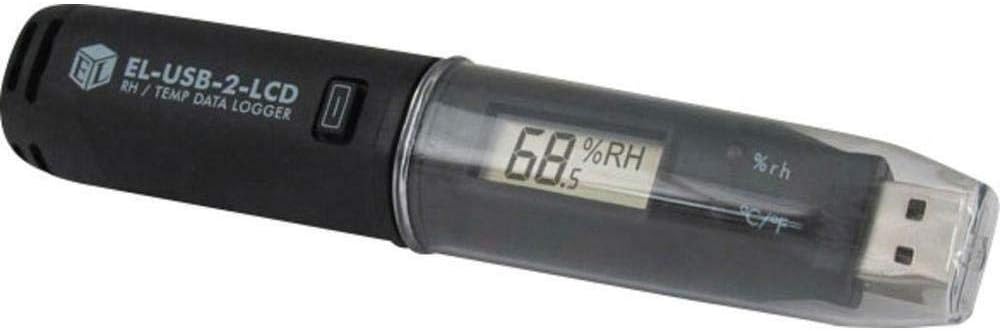 Lascar EL-USB-2-LCD Temp Data Logger, Black