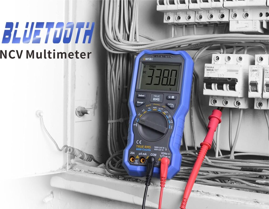 OW18E Handheld Digital Multimeter with Data Logger and Thermometer 3 in 1 Bluetooth Function with 4 1/2 Digits Resolution