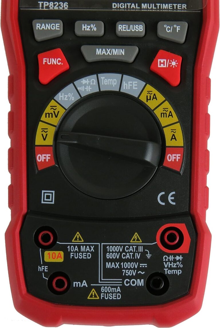 Tekpower TP8236 True RMS USB Digital Multimeter AC/DC Voltage Current ...