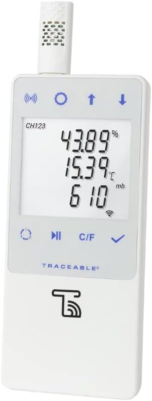 Traceable Barometric/Temperature/Humidity Wi-Fi Data Logger Compatible with TraceableLIVE® Cloud Service