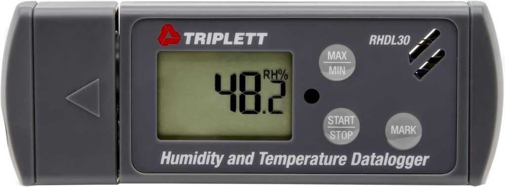 Triplett RHDL30 Temperature / Humidity PDF Data Logger - Record 24,000 Readings Each