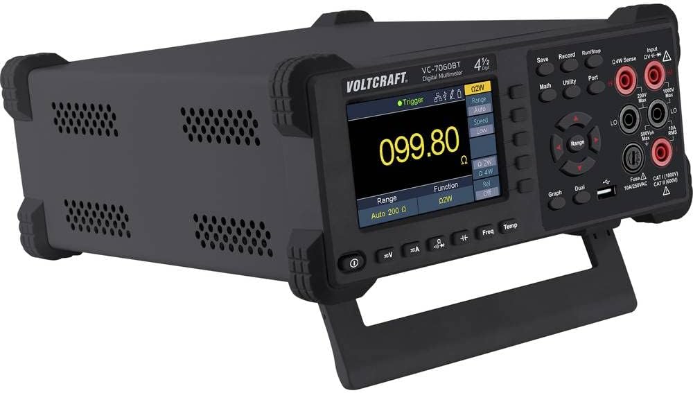 VOLTCRAFT VC-7060BT Table Multimeter Digital Data Logger CAT I 1000 V, CAT II 600 V Display (Counts): 60000