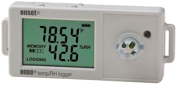 Data Logger, External RH Sensor, 0.9 in. H