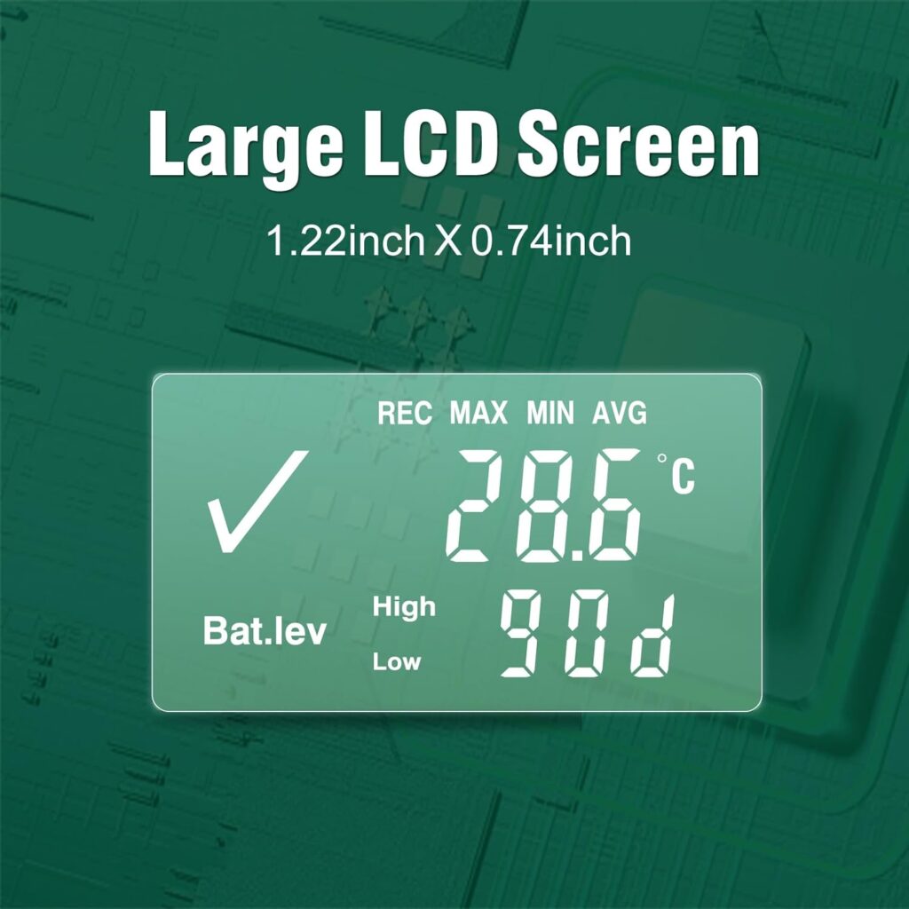 Freshliance Temperature Data Logger LCD Single Use with PDF Report 120Days 10Pack Fresh Tag1D