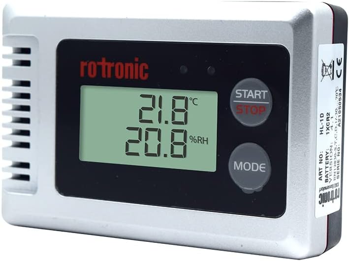 Temperature and Humidity Data Logger with multilevel Security 21 CFR USB Cable Vaccine Datalogger Pharma  Pressure datalogger for Server Rooms Model: Rotronic Hygrolog HL-1D