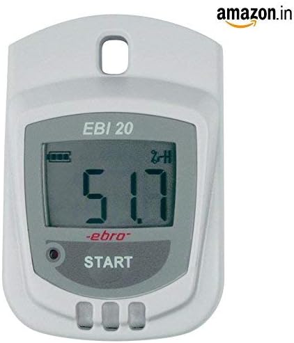 Temperature and Humidity DataLogger (Range: -22°F to 140°F) for Vaccine Data Logger ,Food Industry, Pharmaceuticals Industry Model No :Ebro EBI 20TH1