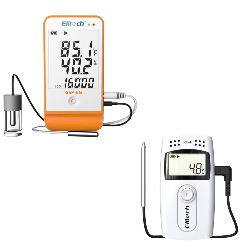 Elitech Digital Temperature Humidity Data Logger and Temperature Data Logger