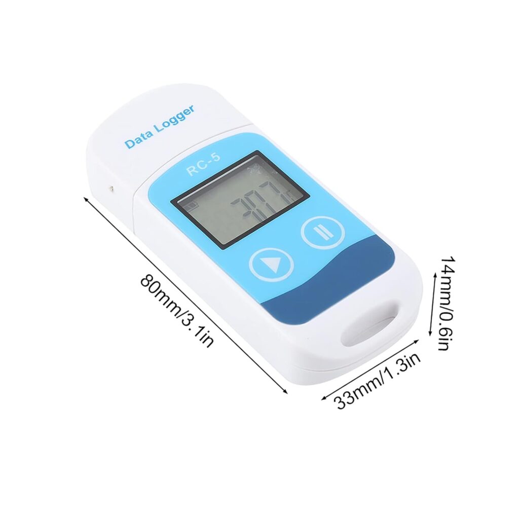 FTVOGUE Temperature Data Logger, Temperature Humidity Data Logger LCD Display U Disk Reusable Professional Mini Recorder, Recorders Data Acquisition, Other Daily Use