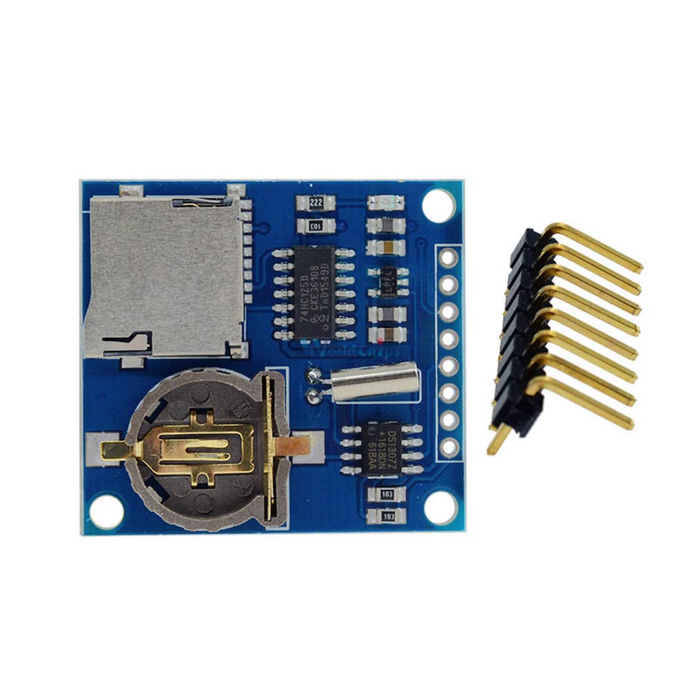 Mini Data Logger Module Logging Shield for Arduino for Raspberry Pi Logging Recorder Data Logger Module Shield V1.0 SD Card