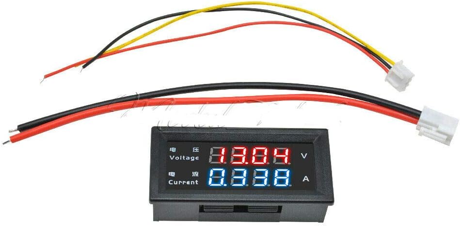 WSDMAVIS 1 Pcs 0.28 Digital Voltmeter Ammeter DC 0-100V 10A Voltage Current Meter Gauge 4-digit LED Display