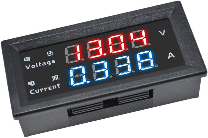 WSDMAVIS 1 Pcs 0.28 Digital Voltmeter Ammeter DC 0-100V 10A Voltage Current Meter Gauge 4-digit LED Display