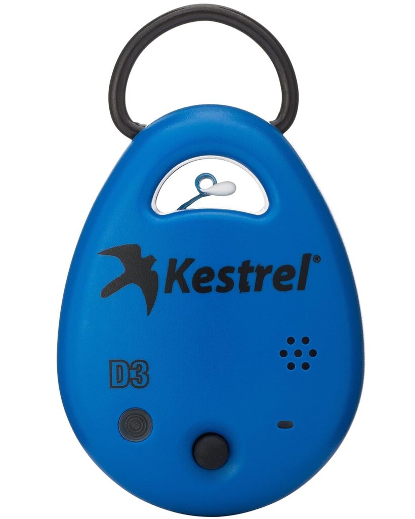 Kestrel Drop D3 Wireless Temperature, Humidity and Pressure Data Logger, Blue