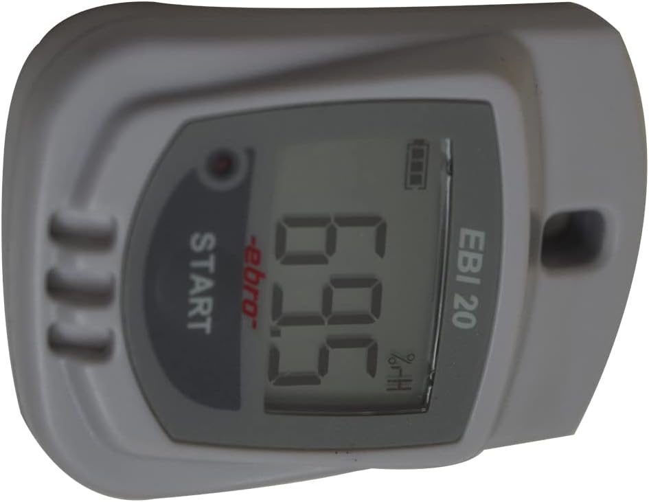 Temperature and Humidity for Bio Lab Data Logger, Food Industry, Pharmaceuticals Industry, Refrigerator Trucks, Range: -22°F to 140°F, Model No : EBI 20TH1