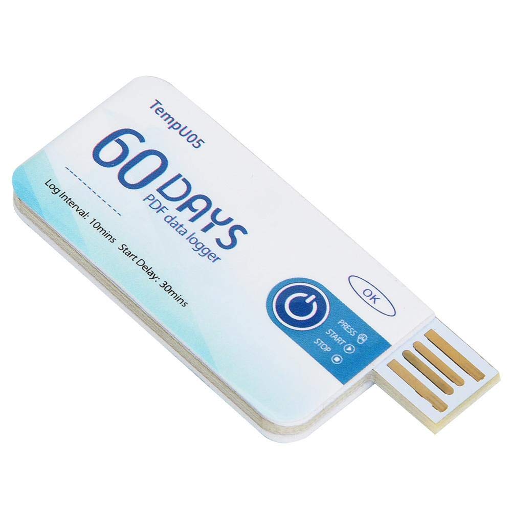 Temperature Recorder TempU05 Single Use Temperature Data Logger Disposable USB Temperature Recorder PDF Report for Temperature Measurement(TempU05)