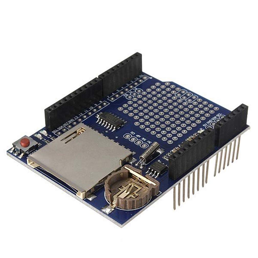 HiLetgo Data Logger Module Logging Shield Data Recorder Shield for Arduino UNO w/SD Card