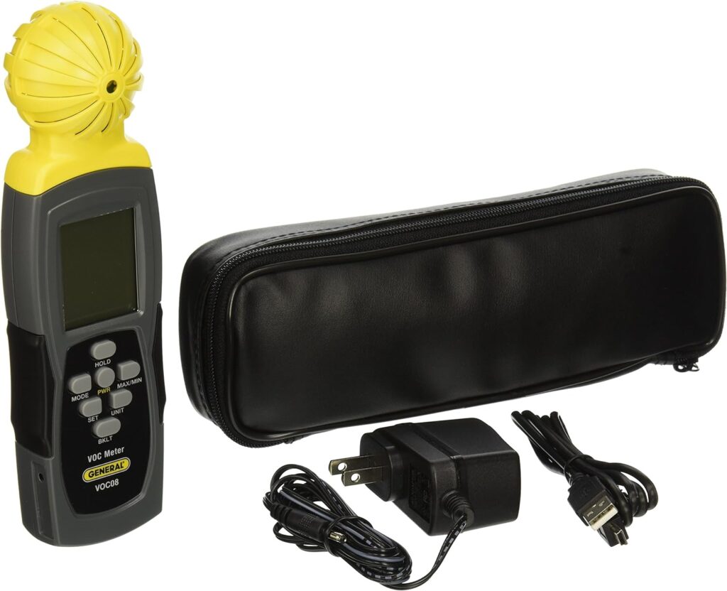 General Tools VOC Tester #VOC08 Data Logger - Volatile Organic Compound Emission Detector