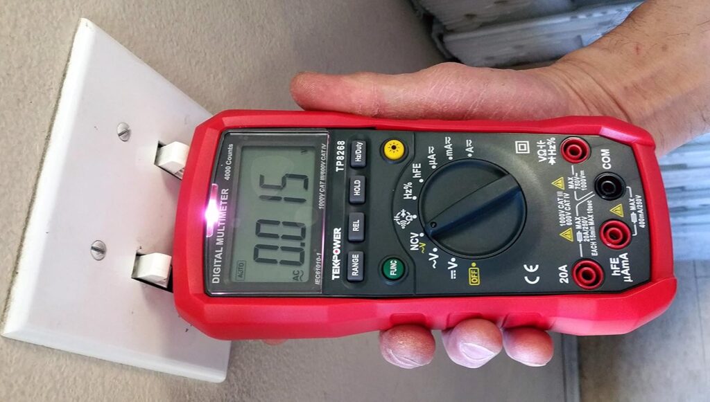 TekPower TP9605BT Auto Ranging Digital True RMS Smart Multimeter with Bluetooth  USB Connection, Free App Available for iOS and Android