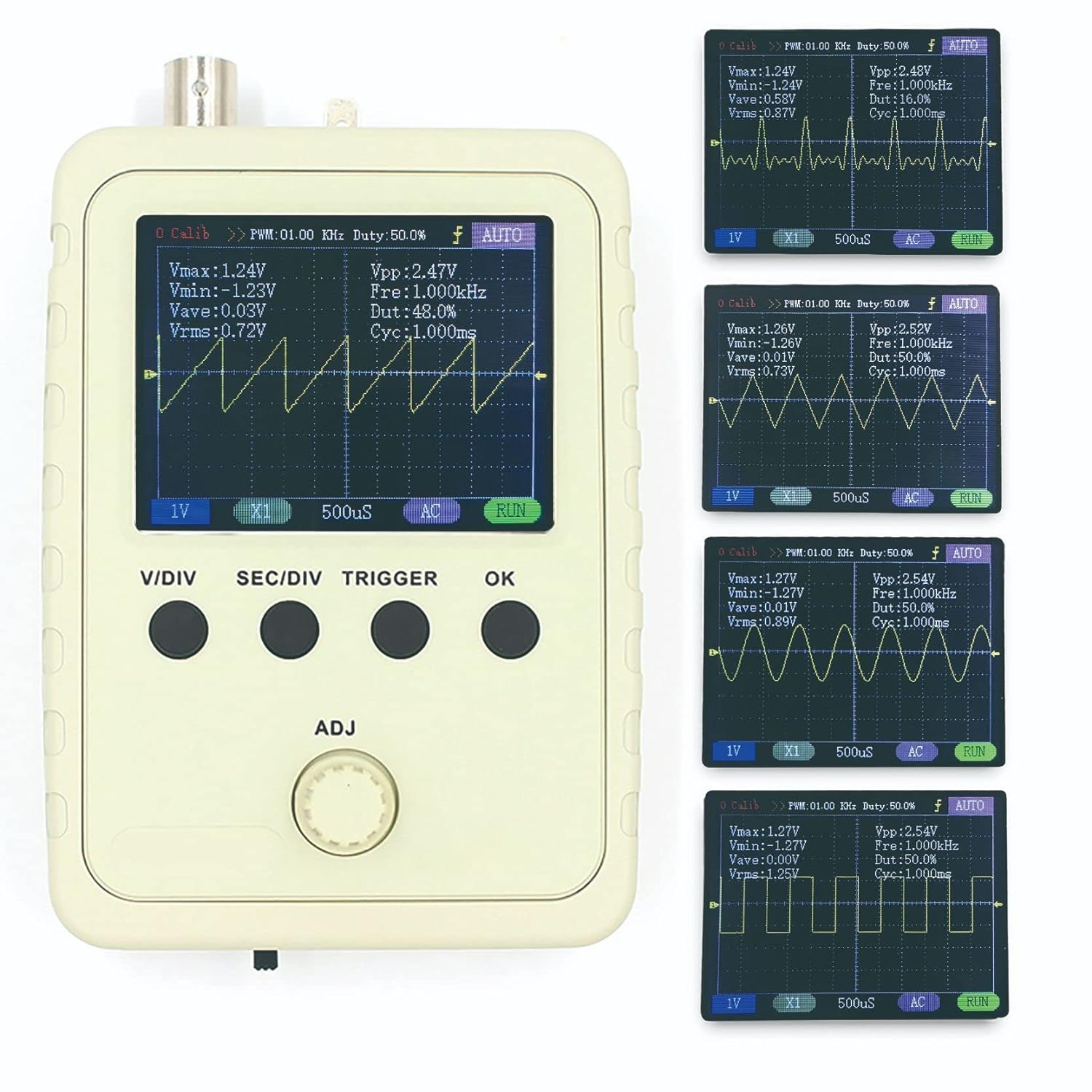 2.4″ TFT Digital Oscilloscope Kit Review