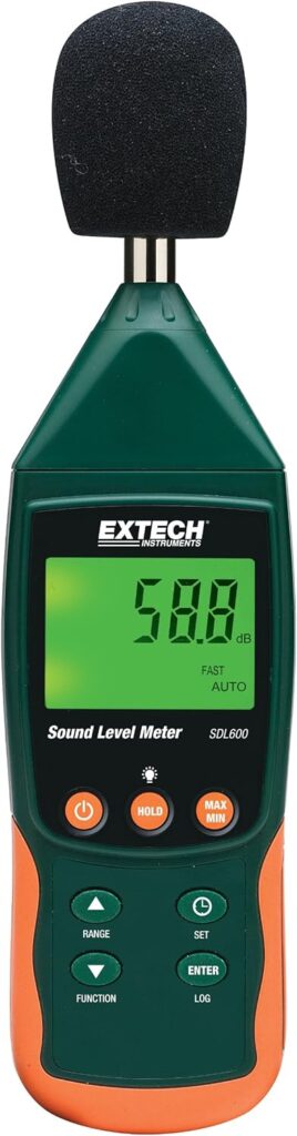 Extech SDL600 Sound Meter SD Logger, 0.5 Diameter