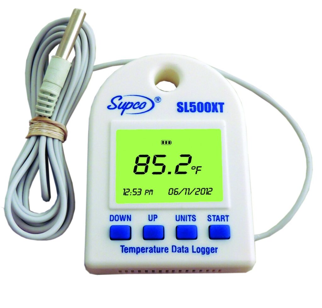 Supco SL500XT External Probe Temperature Data Logger with Real Time LCD