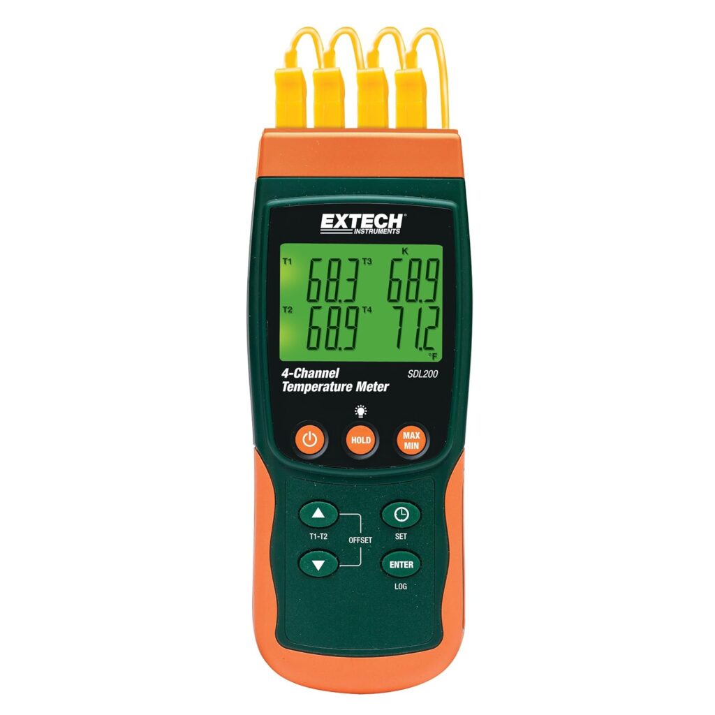 Extech SDL200 Four-Channel Thermometer Logger