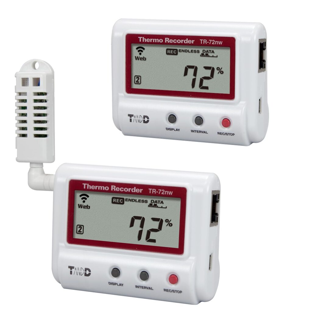 TandD TR-72nw Wired LAN Humidity and Temperature Data Logger USB