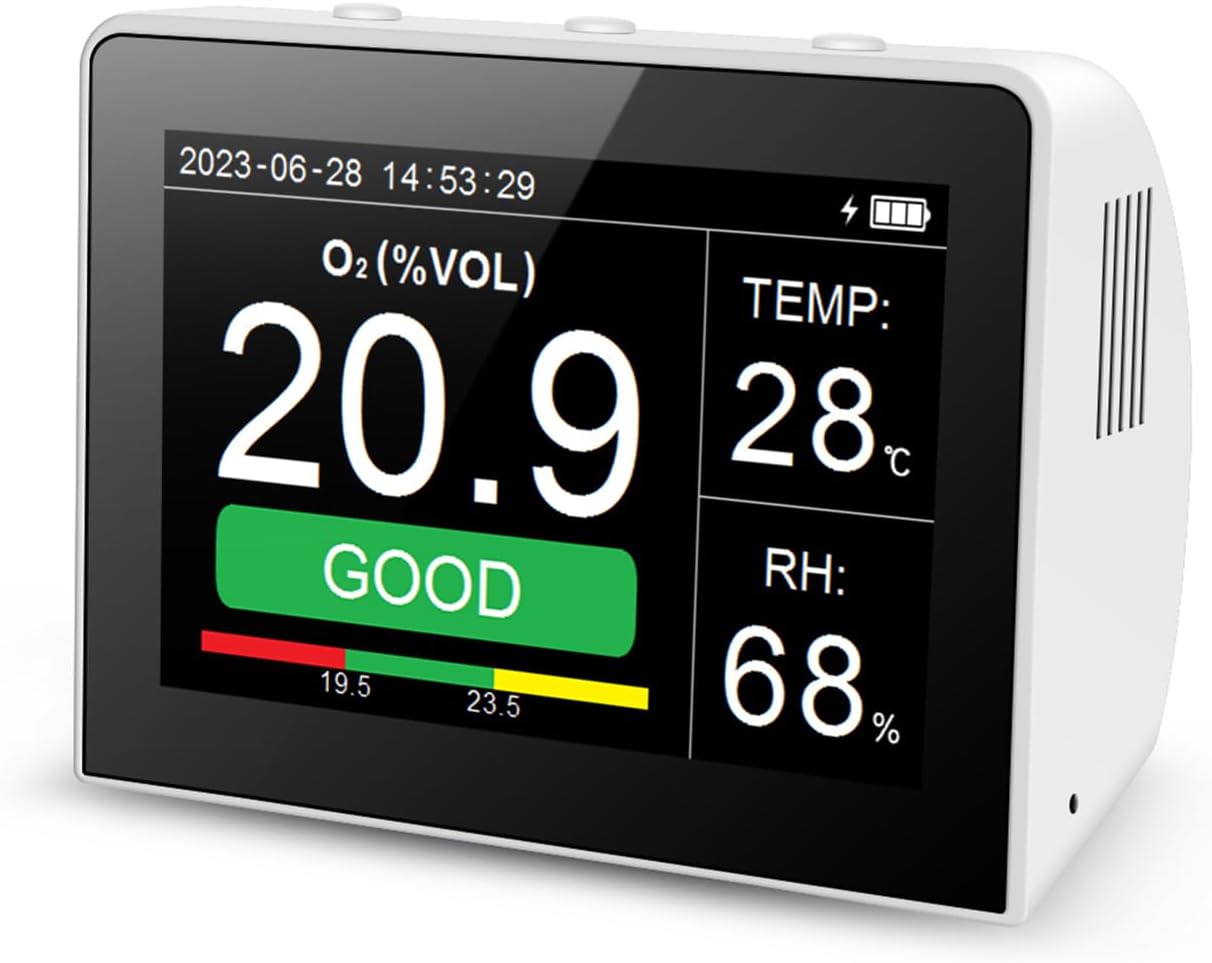 Desk O2/RH/Temp. 3-in-1 Multifunctional Air Quality Detector Review